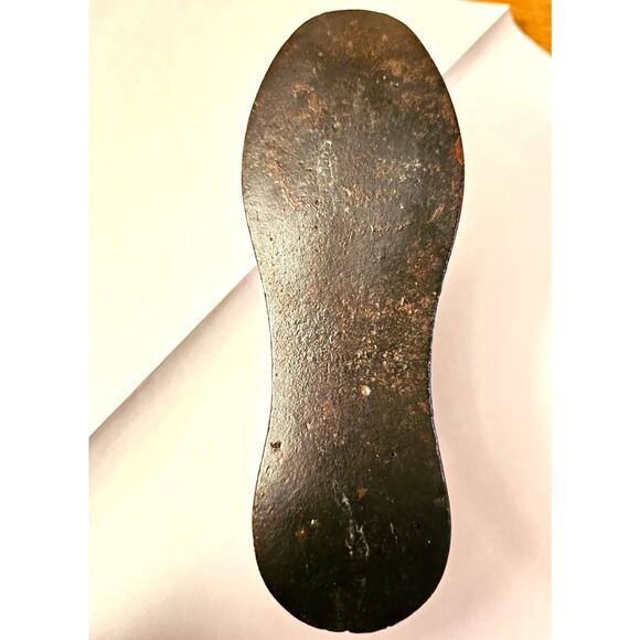 Vintage Cast Iron Cobblers Childs Shoe Form Mold #5 Stamp Primitive (gg273) - Picture 7 of 9